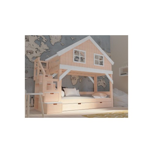 Łóżko piętrowe dla dziewczynki