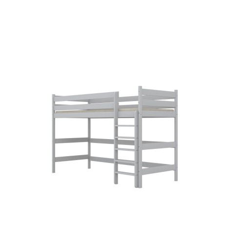 Białe łóżko na antresoli Nubo