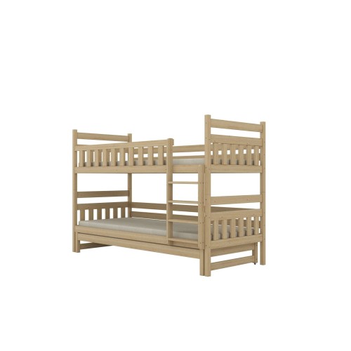 Łóżko piętrowe z dodatkowym spaniem