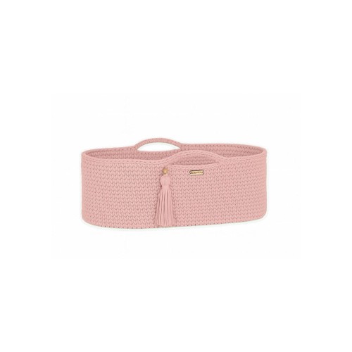 bawełniany kosz Mojżesza różowy