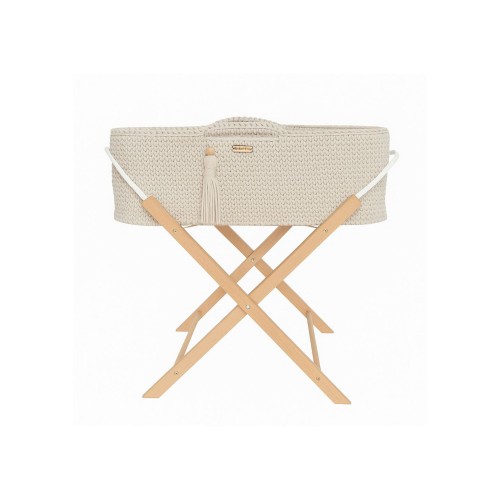 kremowy kosz Mojżesza ze stojakiem