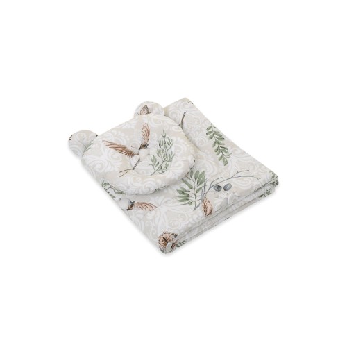 bawełniana pościel do kosza Mojżesza, ptaszki