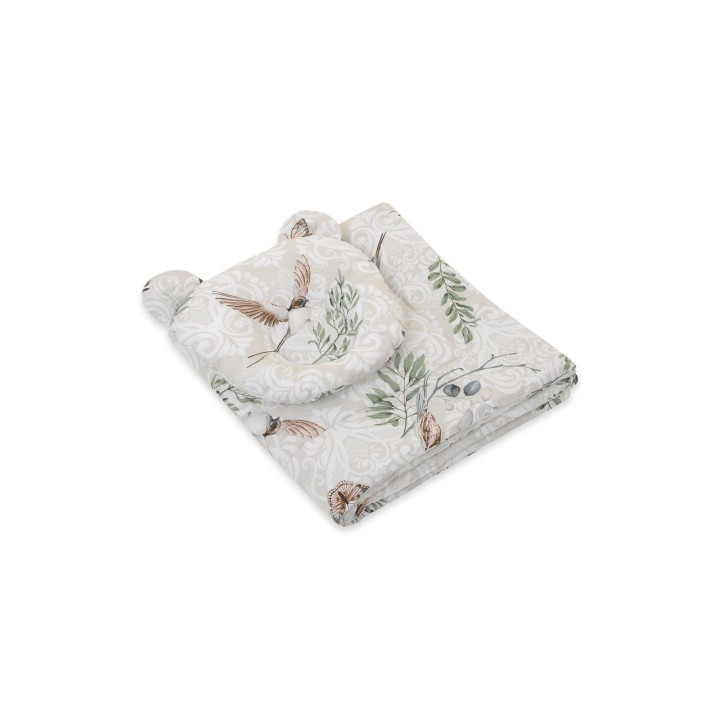 bawełniana pościel do kosza Mojżesza, ptaszki