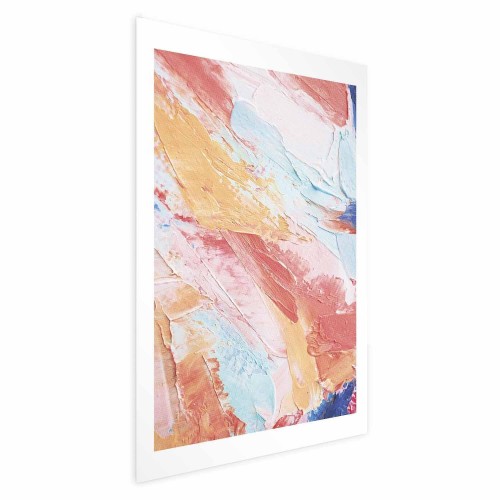 Plakat - Kolorowa Harmonia - dynamiczne przejścia barw w pastelowych tonach