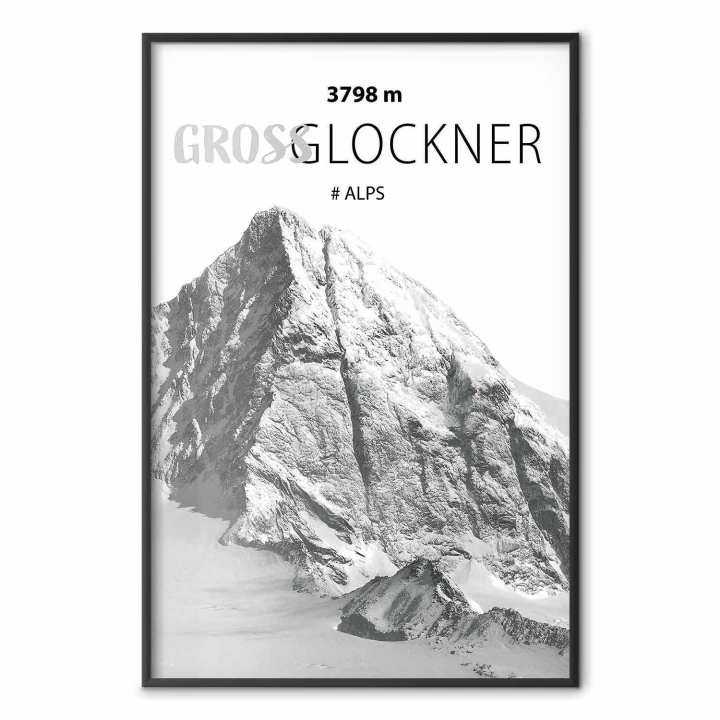 Plakat - Majestatyczny szczyt górski Glosslockner korona gór pejzaż górski