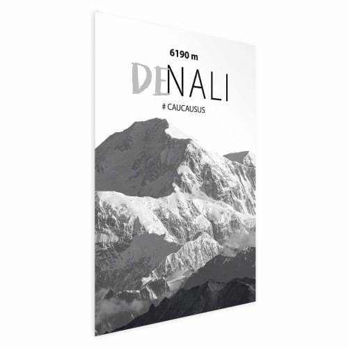 Plakat - Majestatyczny szczyt górski Denali korona gór pejzaż górski