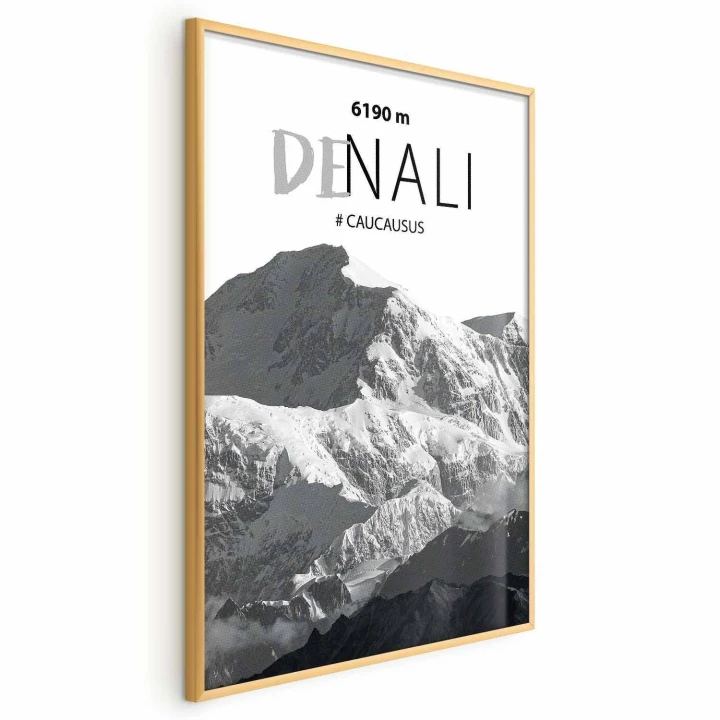 Plakat - Majestatyczny szczyt górski Denali korona gór pejzaż górski