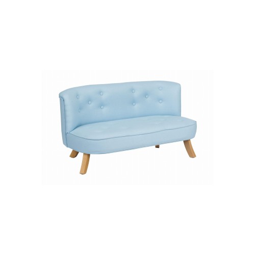 mini sofa dla dziecka błękitna
