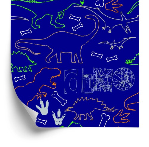 Tapeta Dla Dzieci, Kolorowe Dinozaury, Zwierzęta