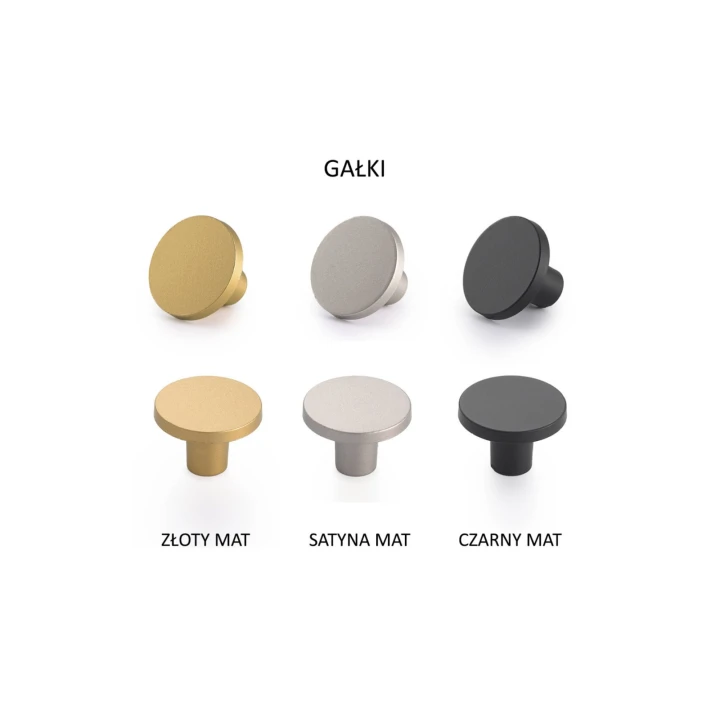 uchwyty w kształcie gałki