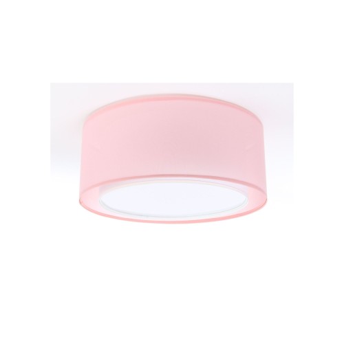 różowy plafon do pokoju dziewczynki