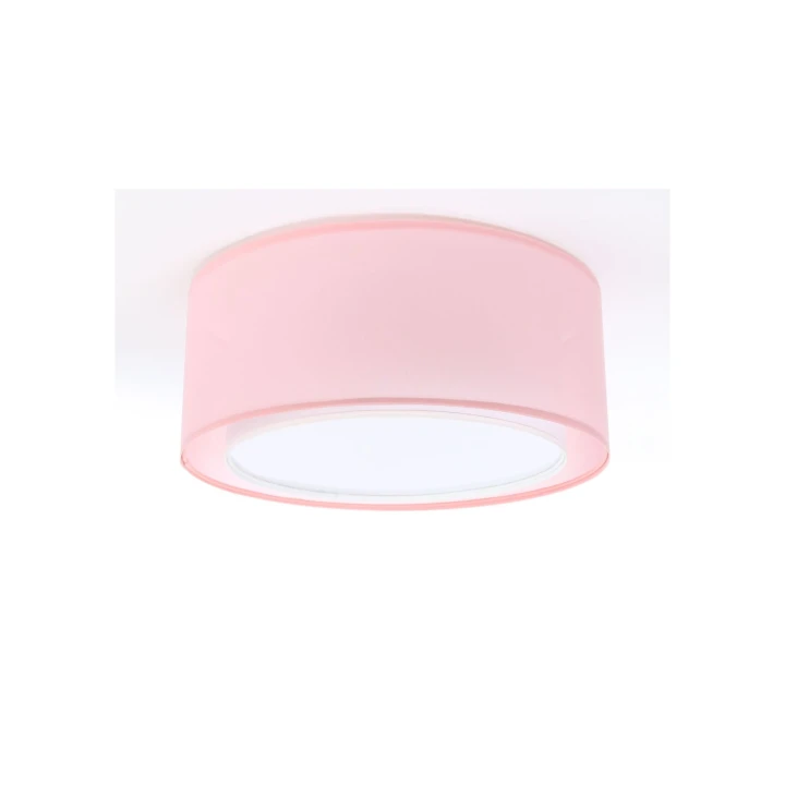 różowy plafon do pokoju dziewczynki