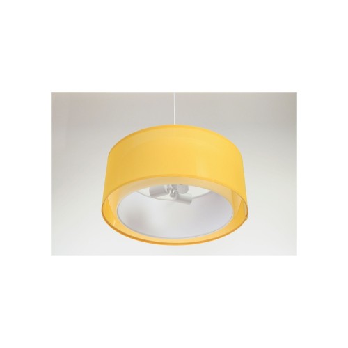 żółta lampa wisząca