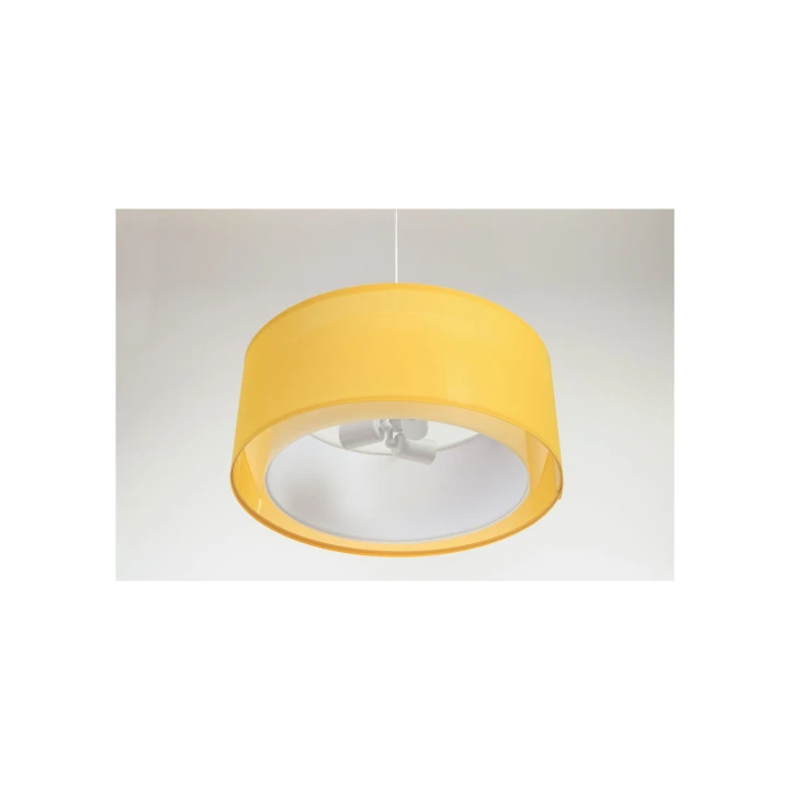 żółta lampa wisząca