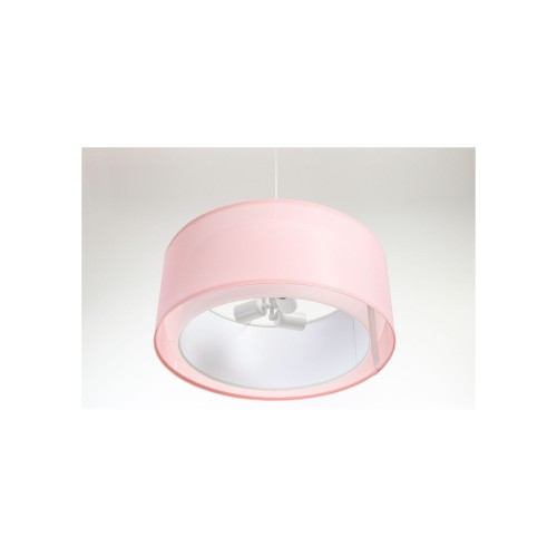 różowa lampa wisząca