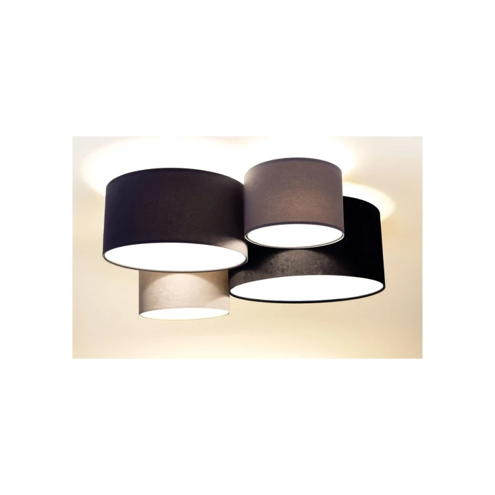 plafon w odcieniach szarości