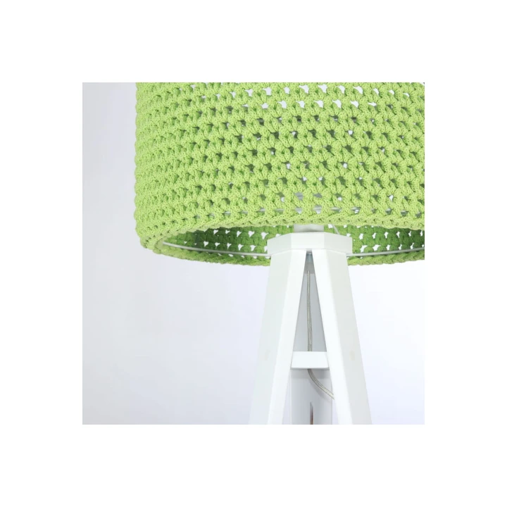 ręcznie pleciony abażur