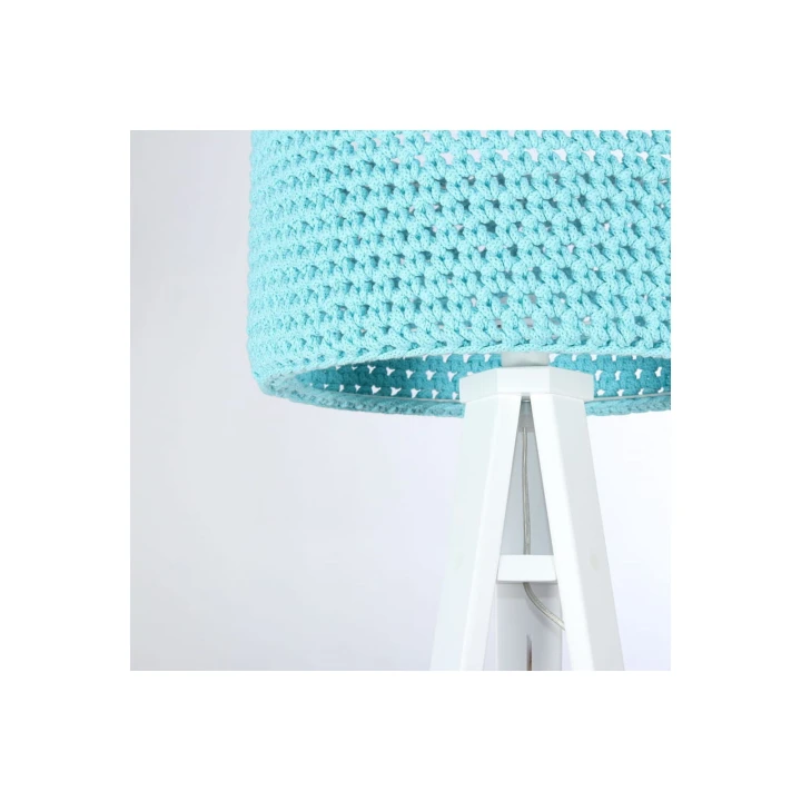 ręcznie pleciony abażur