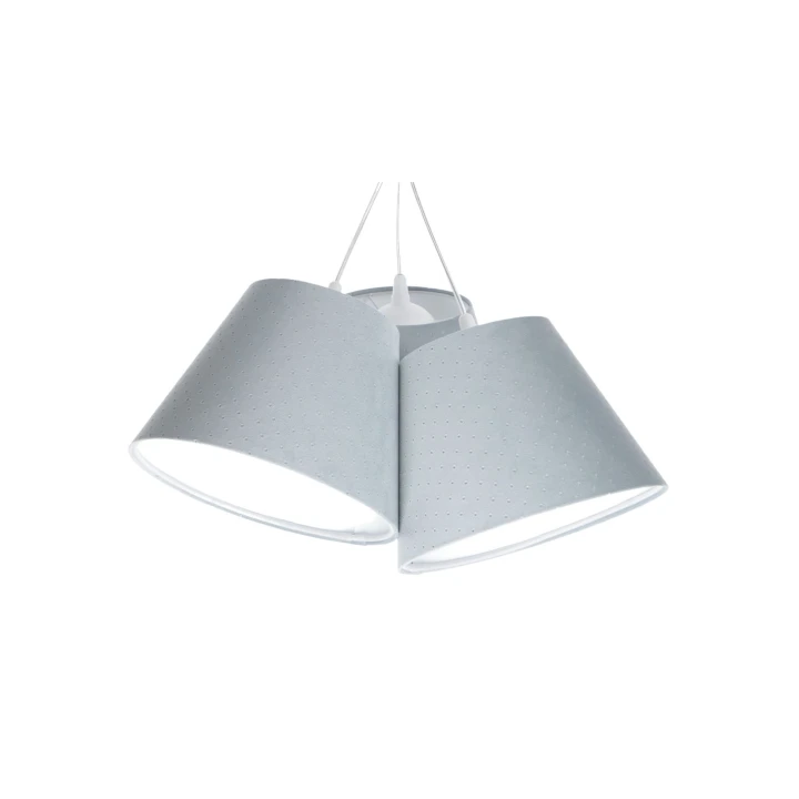 abażury z pikowanej tkaniny jaśminowej