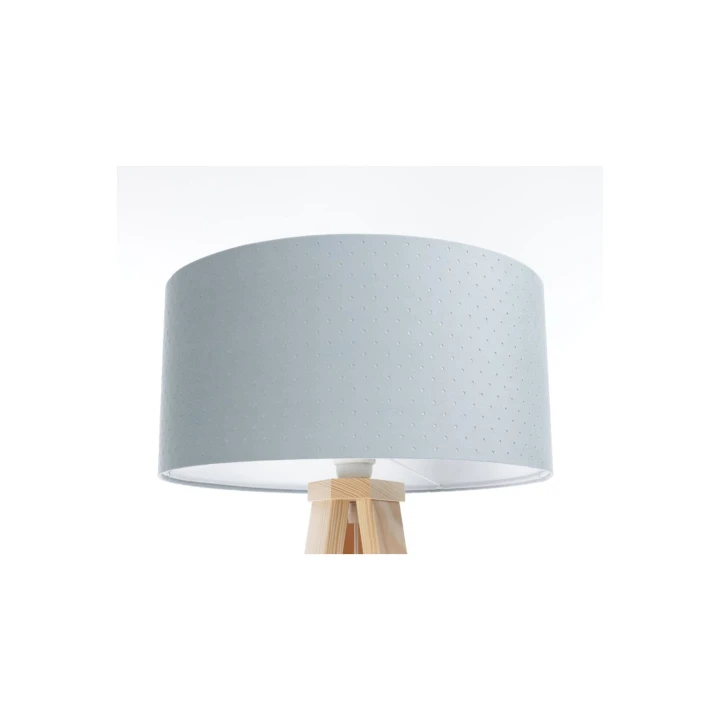 abażur z pikowanej tkaniny jaśminowej