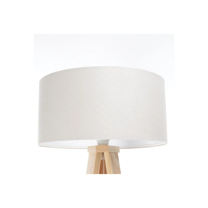 kremowy abażur z tkaniny jaśminowej