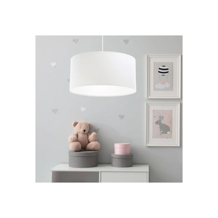 biała lampa do pokoju dziecka