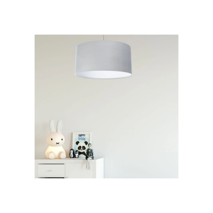 Lampa sufitowa szara Jasmine Bebe w pokoju dziecięcym