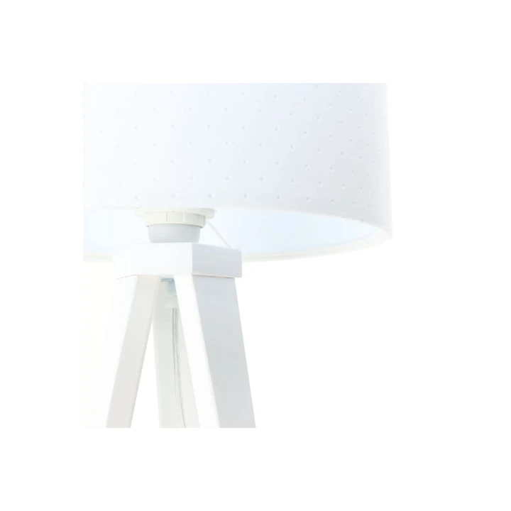 biały pikowany abażur