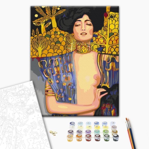 Obraz do samodzielnego malowania - Gustav Klimt: Judyta z głową Holofernesa