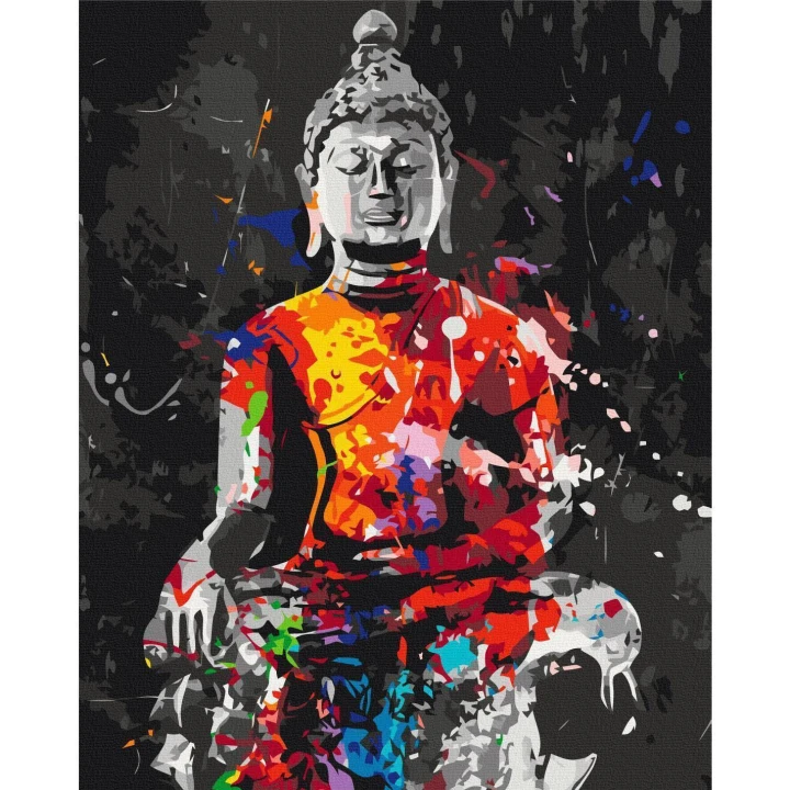 Obraz do samodzielnego malowania - Budda w kolorach
