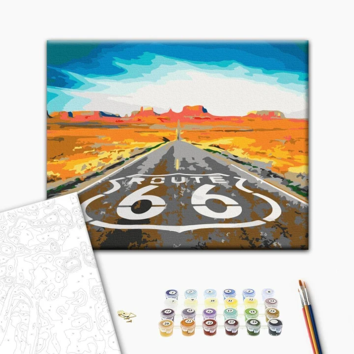 Obraz do samodzielnego malowania - Route 66