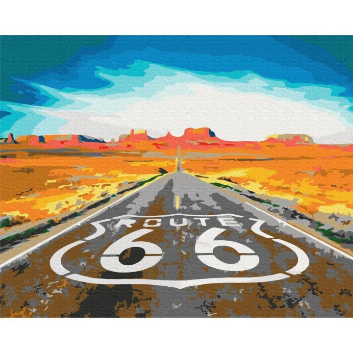 Obraz do samodzielnego malowania - Route 66