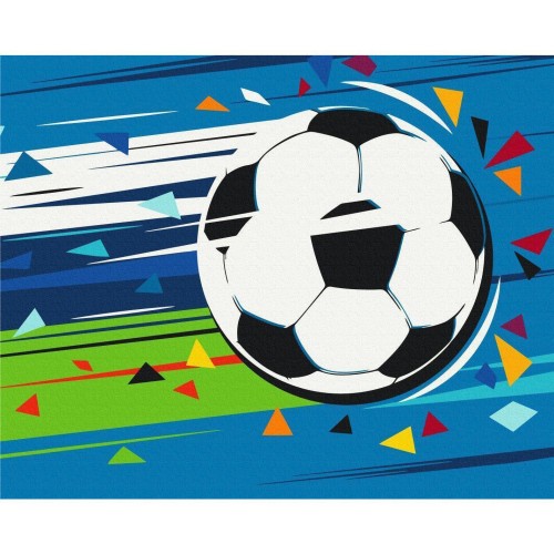 Obraz do samodzielnego malowania - Strzał i gol!