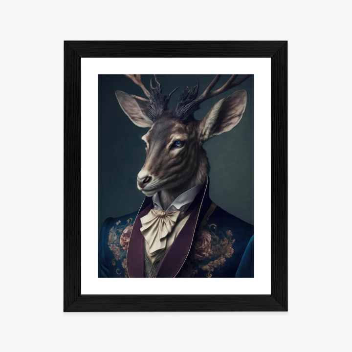 Plakat Jeleń W Eleganckim Stroju