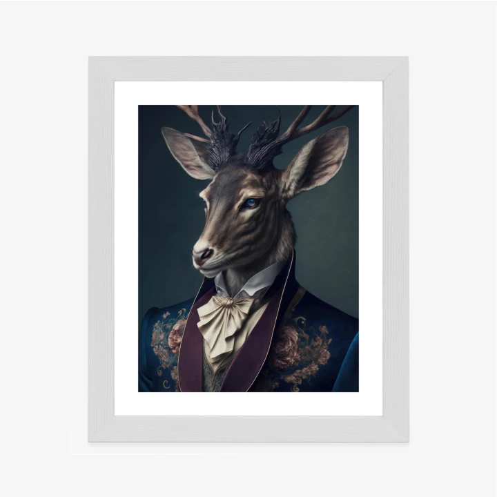 Plakat Jeleń W Eleganckim Stroju