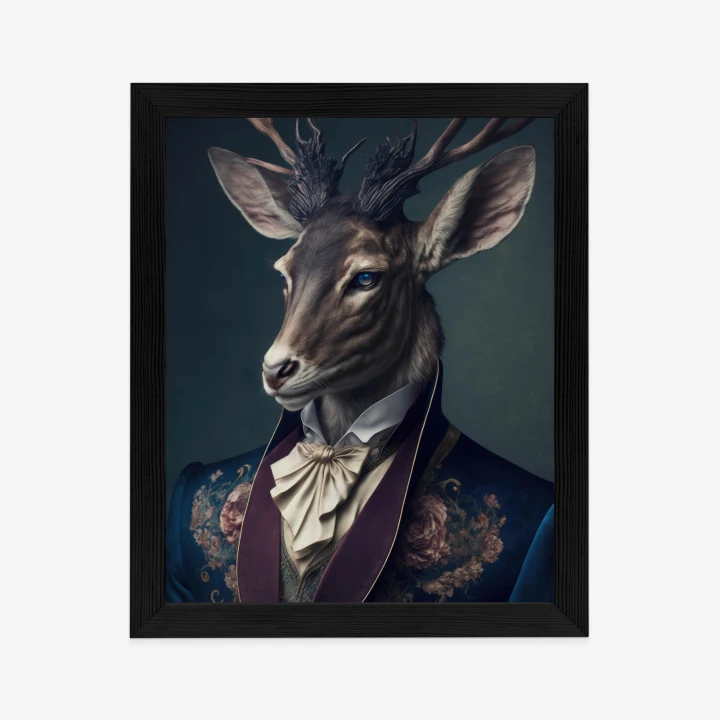 Plakat Jeleń W Eleganckim Stroju