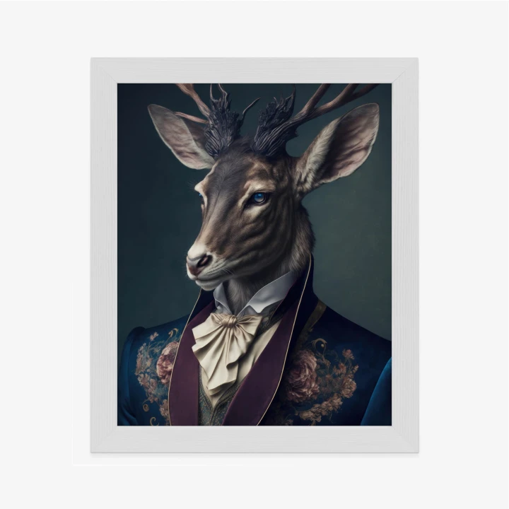 Plakat Jeleń W Eleganckim Stroju