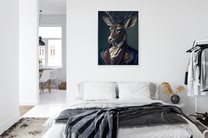 Plakat Jeleń W Eleganckim Stroju