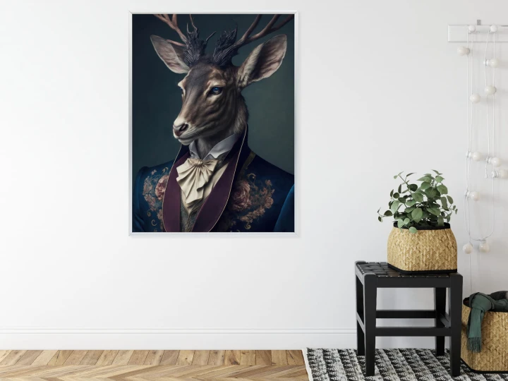 Plakat Jeleń W Eleganckim Stroju