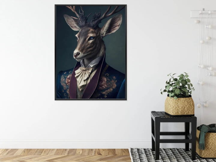 Plakat Jeleń W Eleganckim Stroju