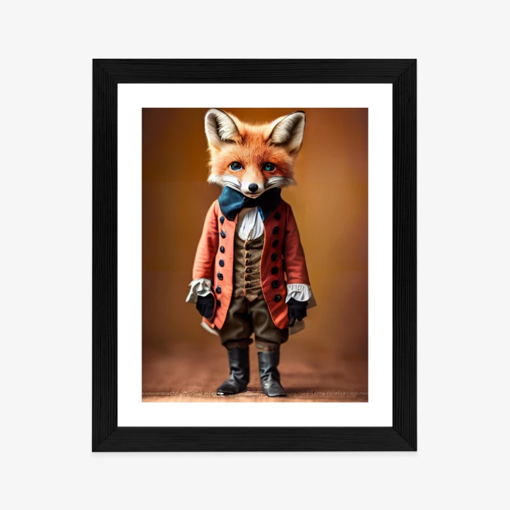 Plakat An Anthropomorphic Fox Wearing Victorian 1800S Suit