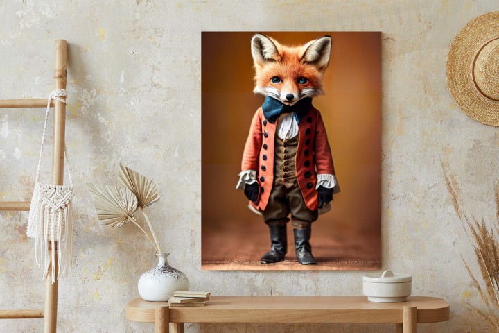 Plakat An Anthropomorphic Fox Wearing Victorian 1800S Suit