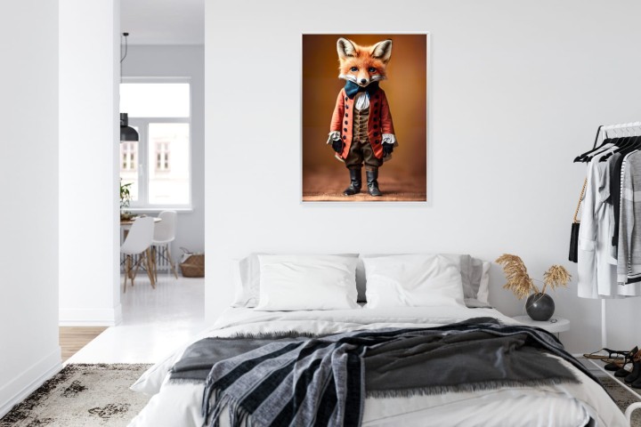 Plakat An Anthropomorphic Fox Wearing Victorian 1800S Suit