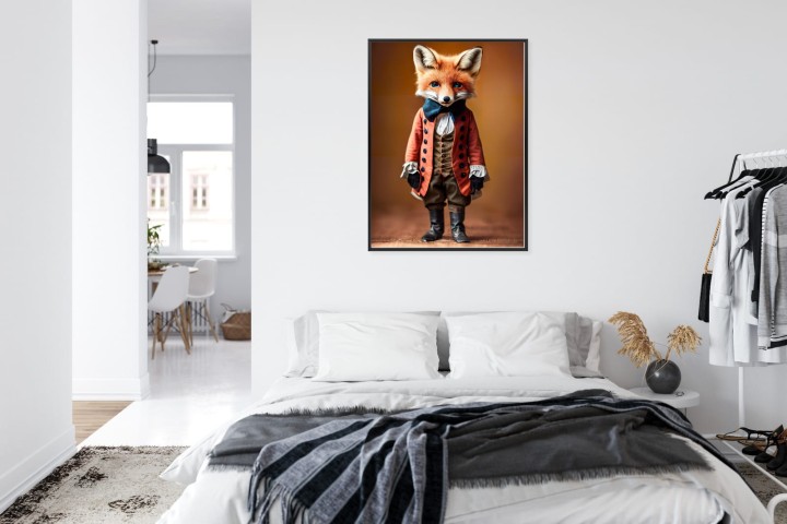 Plakat An Anthropomorphic Fox Wearing Victorian 1800S Suit