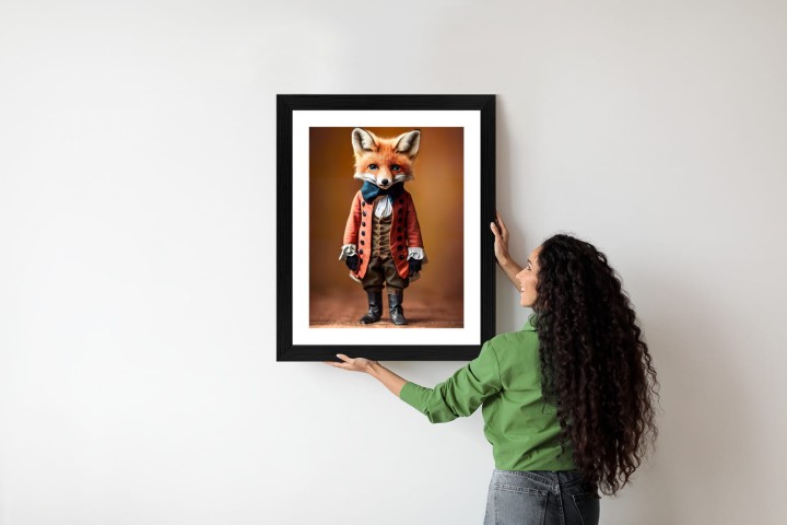 Plakat An Anthropomorphic Fox Wearing Victorian 1800S Suit