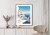 Plakat Grecka Architektura Na Santorini I Błękitne Morze