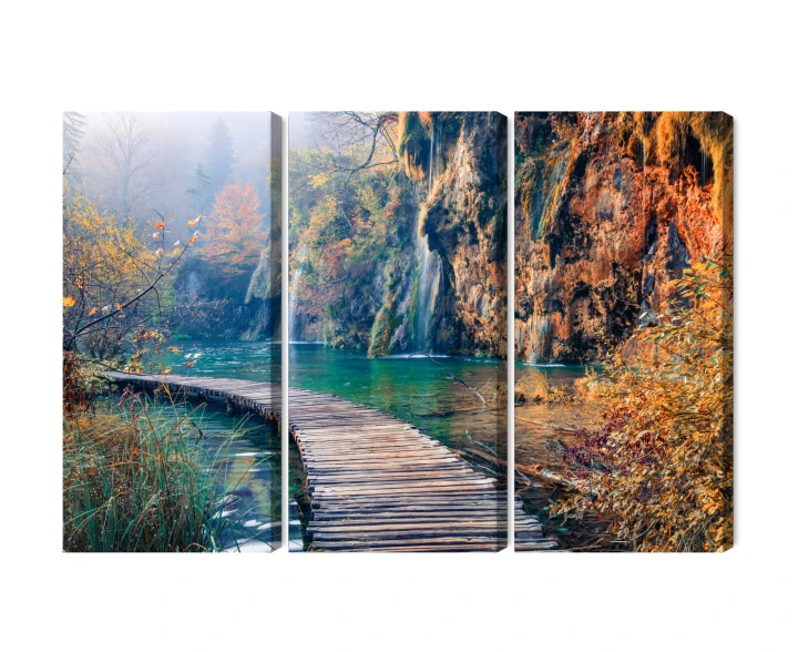 Obraz Wieloczęściowy Park Narodowy Jezior Plitwickich