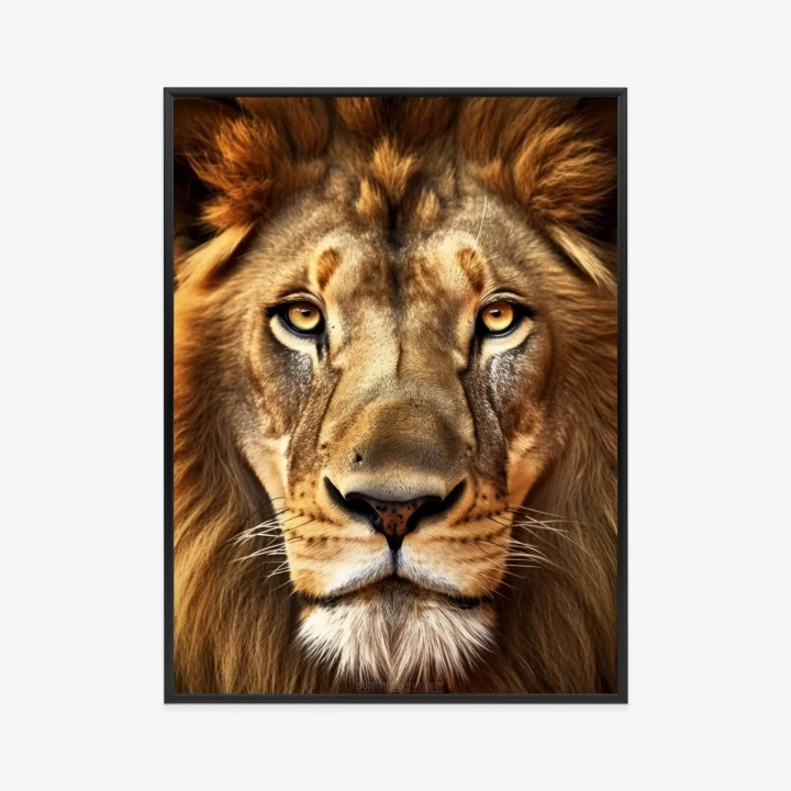 Plakat Majestatyczny Lew Na Portrecie