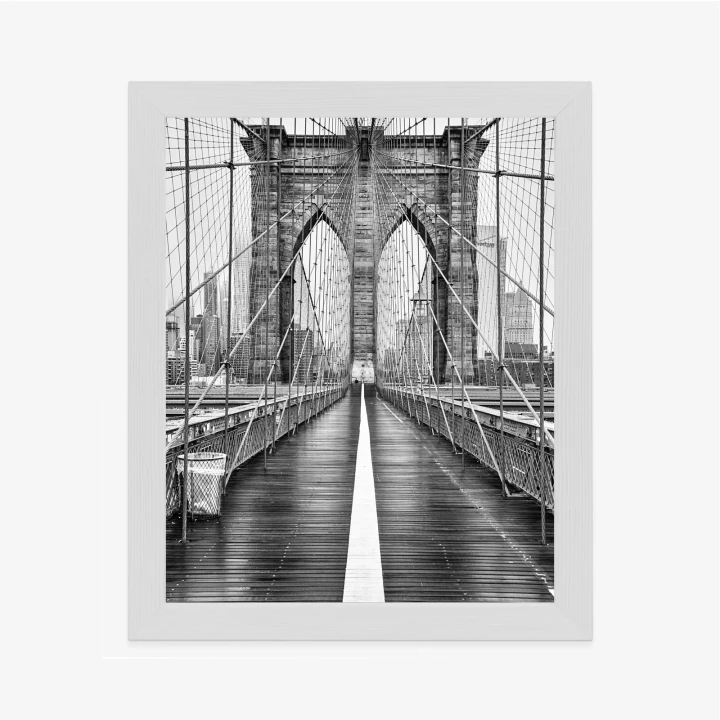 Plakat Wiszący Most Brookliński W Czarno Białych Kolorach