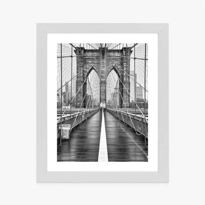 Plakat Wiszący Most Brookliński W Czarno Białych Kolorach